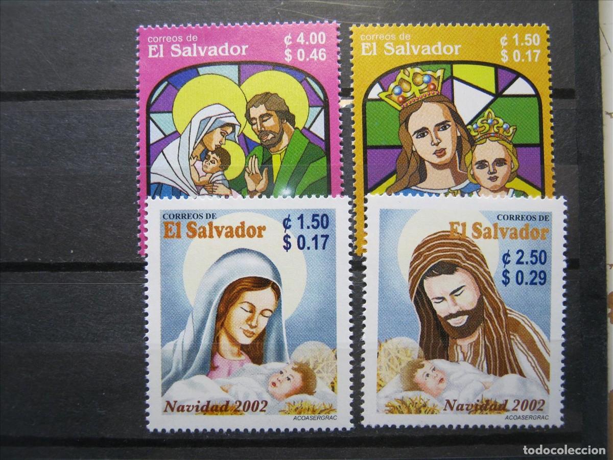 Sellos: EL SALVADOR SERIES NAVIDAD 2002 Y 2003 MNH** LUJO.