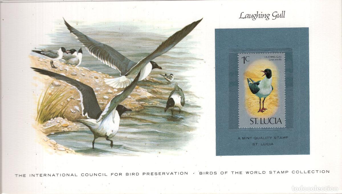 Sellos: SANTA LUCIA 1976, CARTA MNH MICHEL LC 380