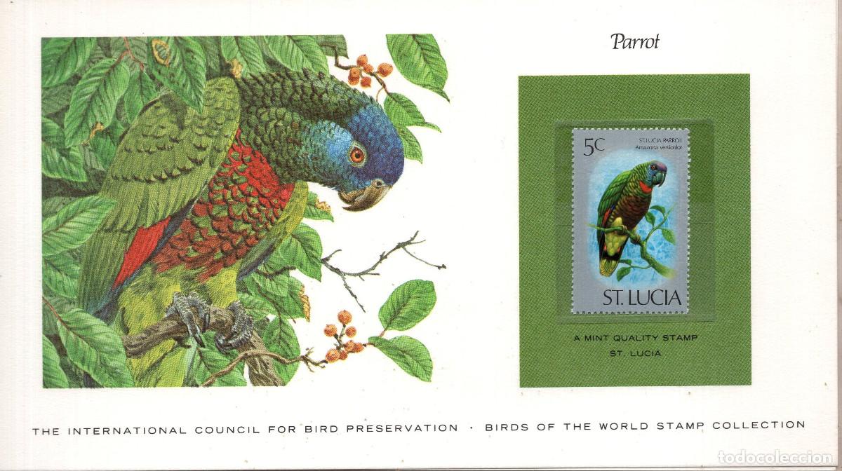 Sellos: SANTA LUCIA 1976, CARTA MNH MICHEL LC 383