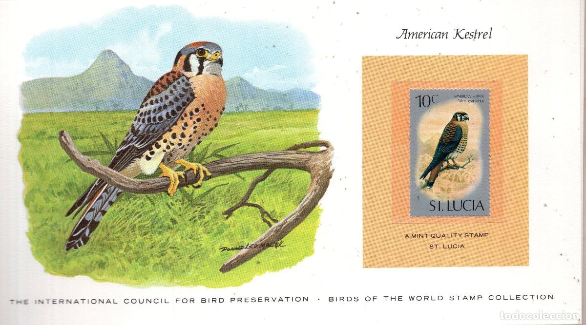 Sellos: SANTA LUCIA 1976, CARTA MNH MICHEL LC 386