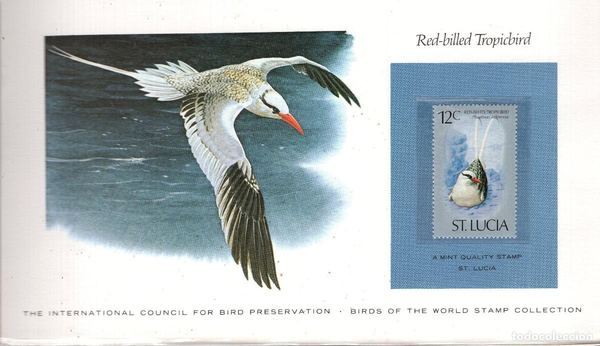 Sellos: SANTA LUCIA 1976, CARTA MNH MICHEL LC 387