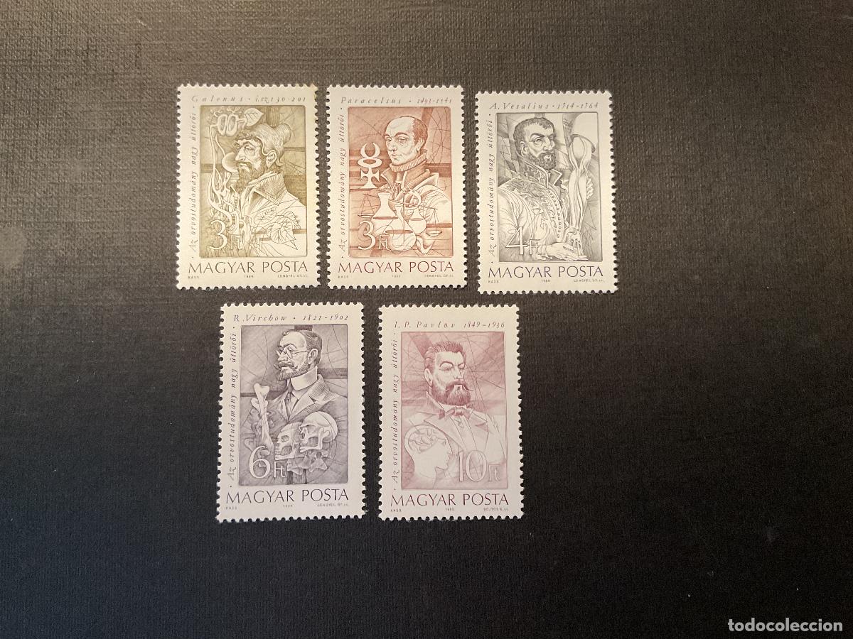 Sellos: MEDICINA. HUNGRIA N&ordm; YVERT 3246/0*** A&Ntilde;O 1989. PIONEROS DE LA MEDICINA