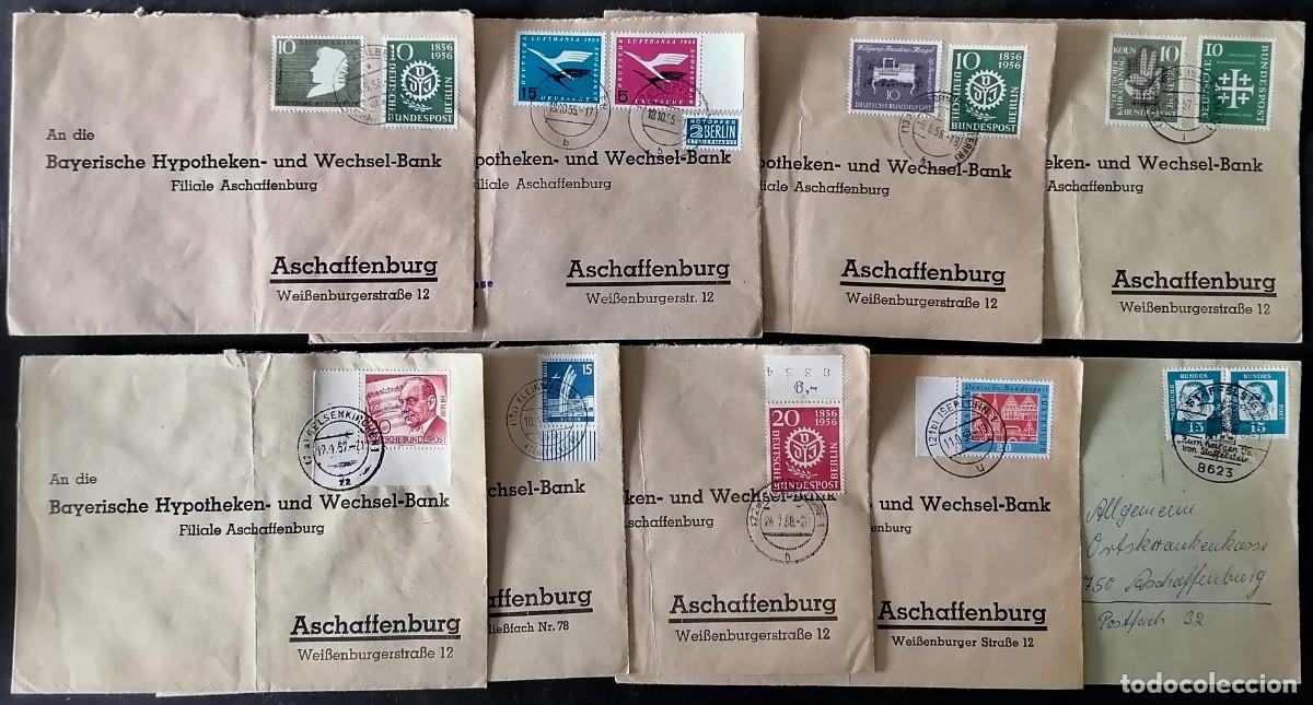 Sellos: ALEMANIA - 10 SOBRES .