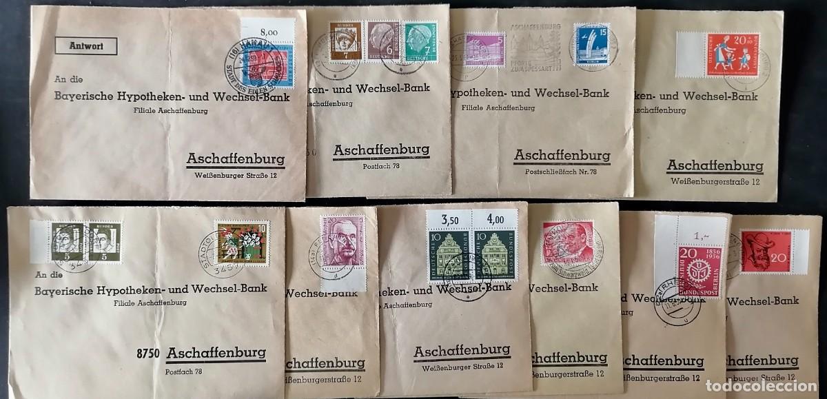 Sellos: ALEMANIA - 10 SOBRES .