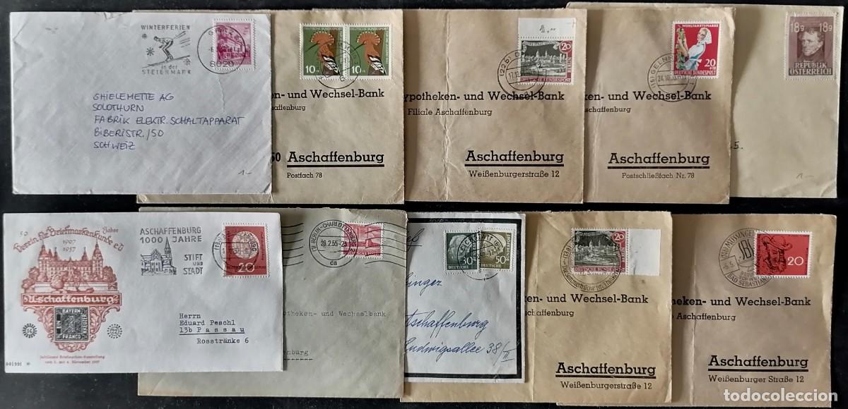 Sellos: ALEMANIA - 10 SOBRES .