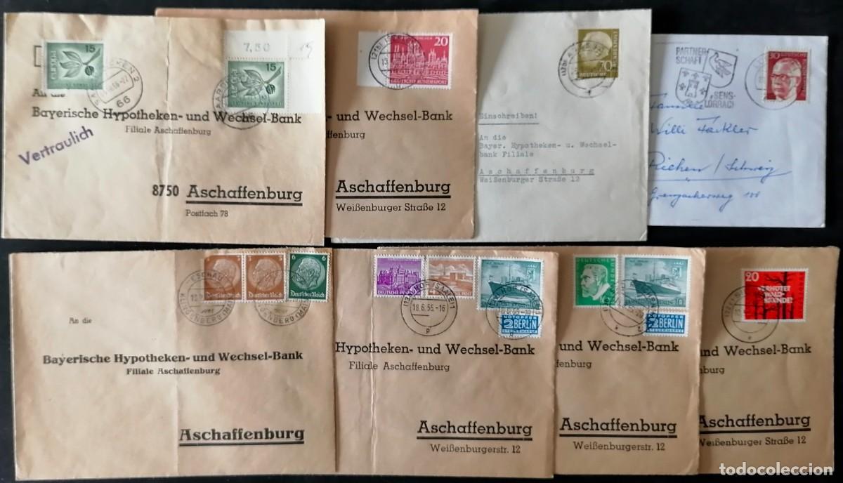 Sellos: ALEMANIA - 9 SOBRES .