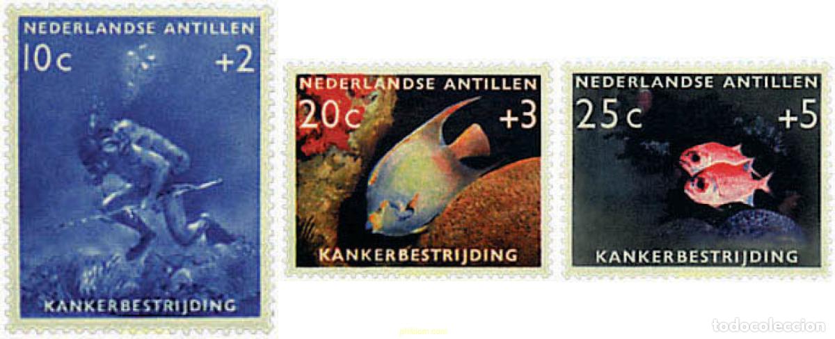 Sellos: 63338 MNH ANTILLAS HOLANDESAS 1960 LUCHA CONTRA EL CANCER