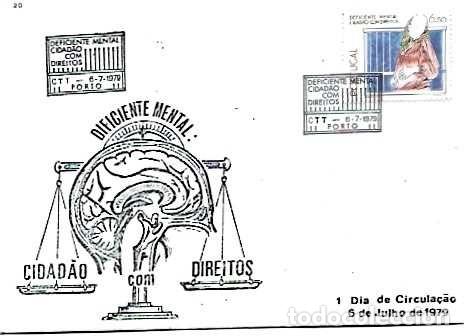 Sellos: Portugal y FDC Discapacidad Mental, Ciudadano con Derechos, Oporto 1979 (81778)