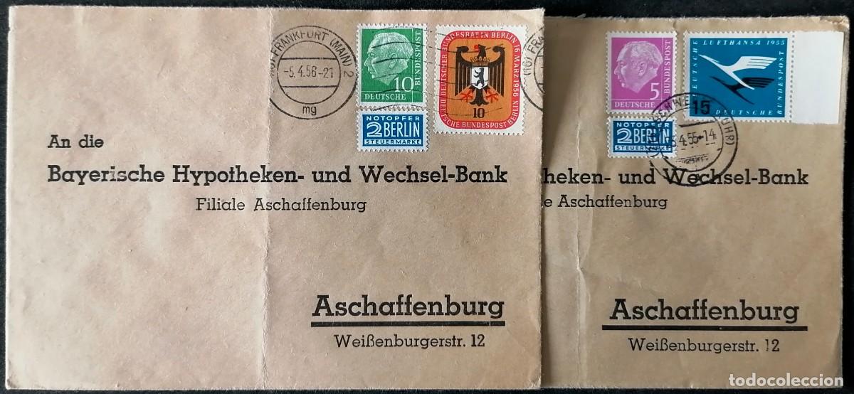 Sellos: ALEMANIA - 2 SOBRES .