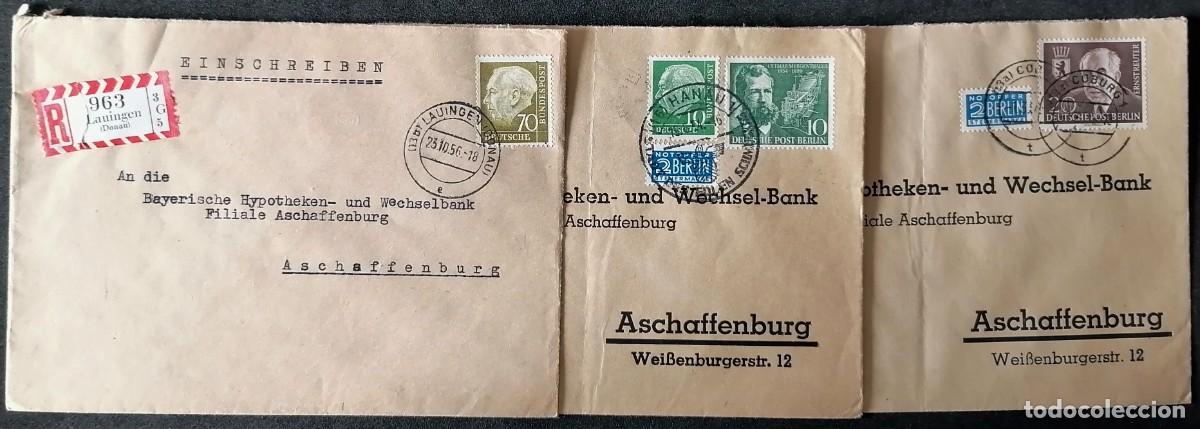 Sellos: ALEMANIA - 3 SOBRES .