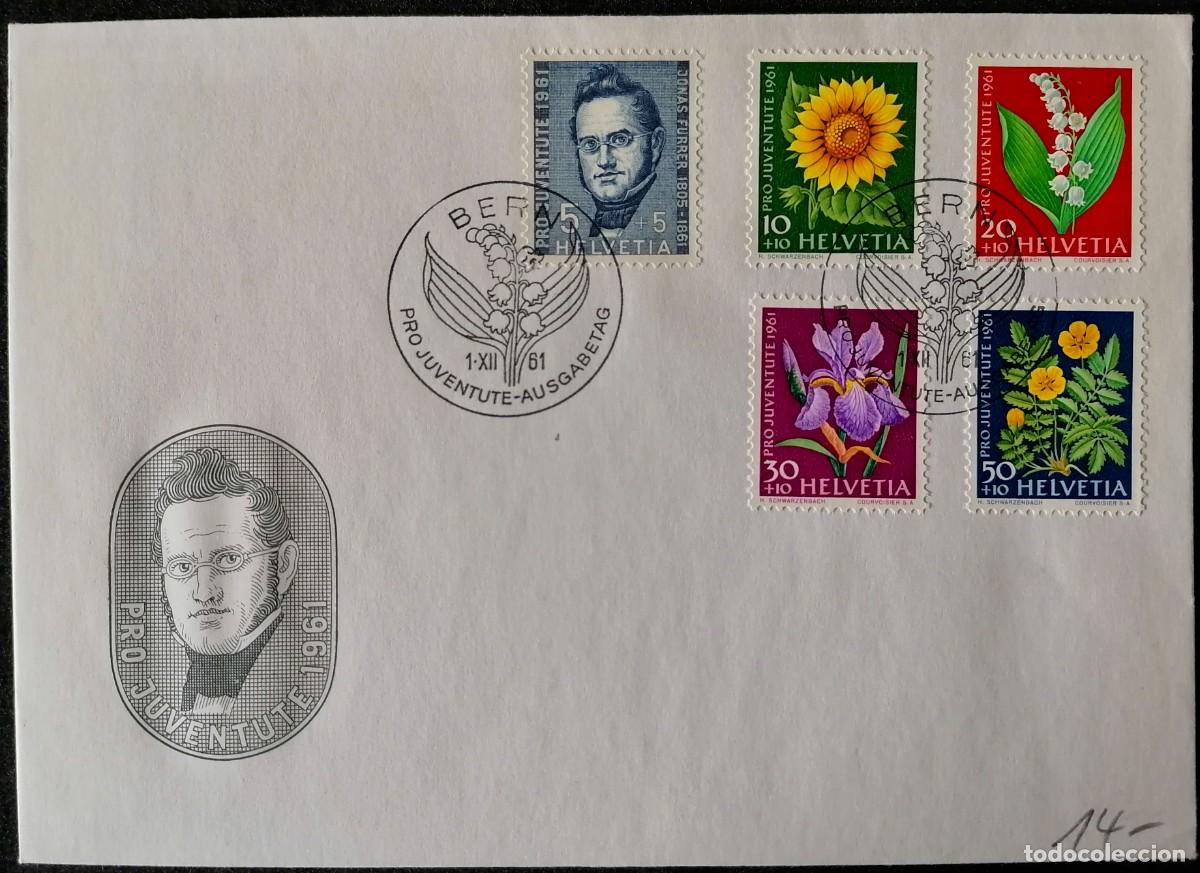 Sellos: SUIZA 1961 - SOBRE / PRO JUVENTUD .