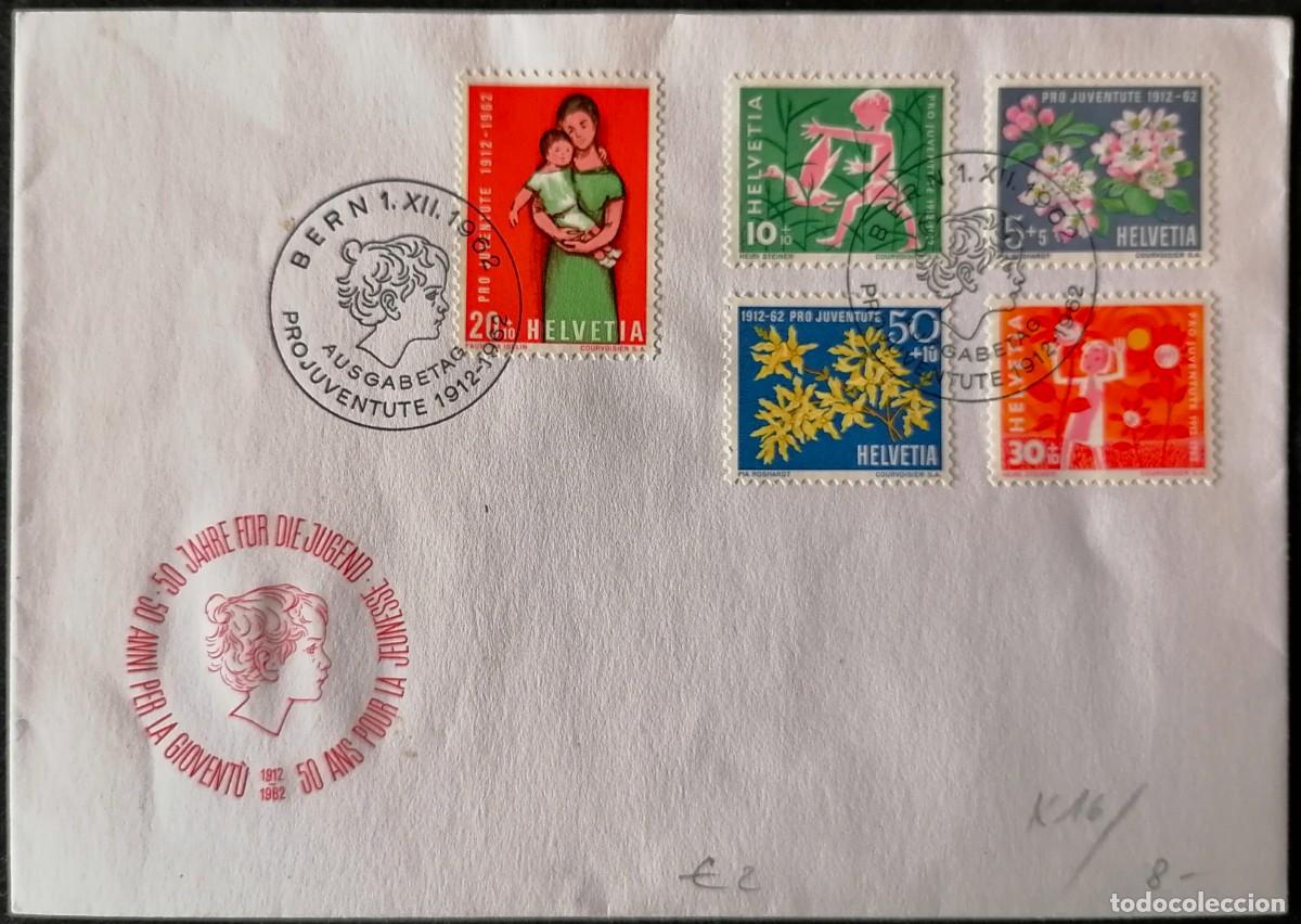 Sellos: SUIZA 1962 - SOBRE / PRO JUVENTUD .