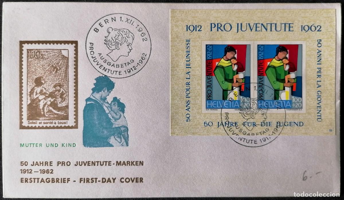 Sellos: SUIZA 1962 - SOBRE / PRO JUVENTUD .