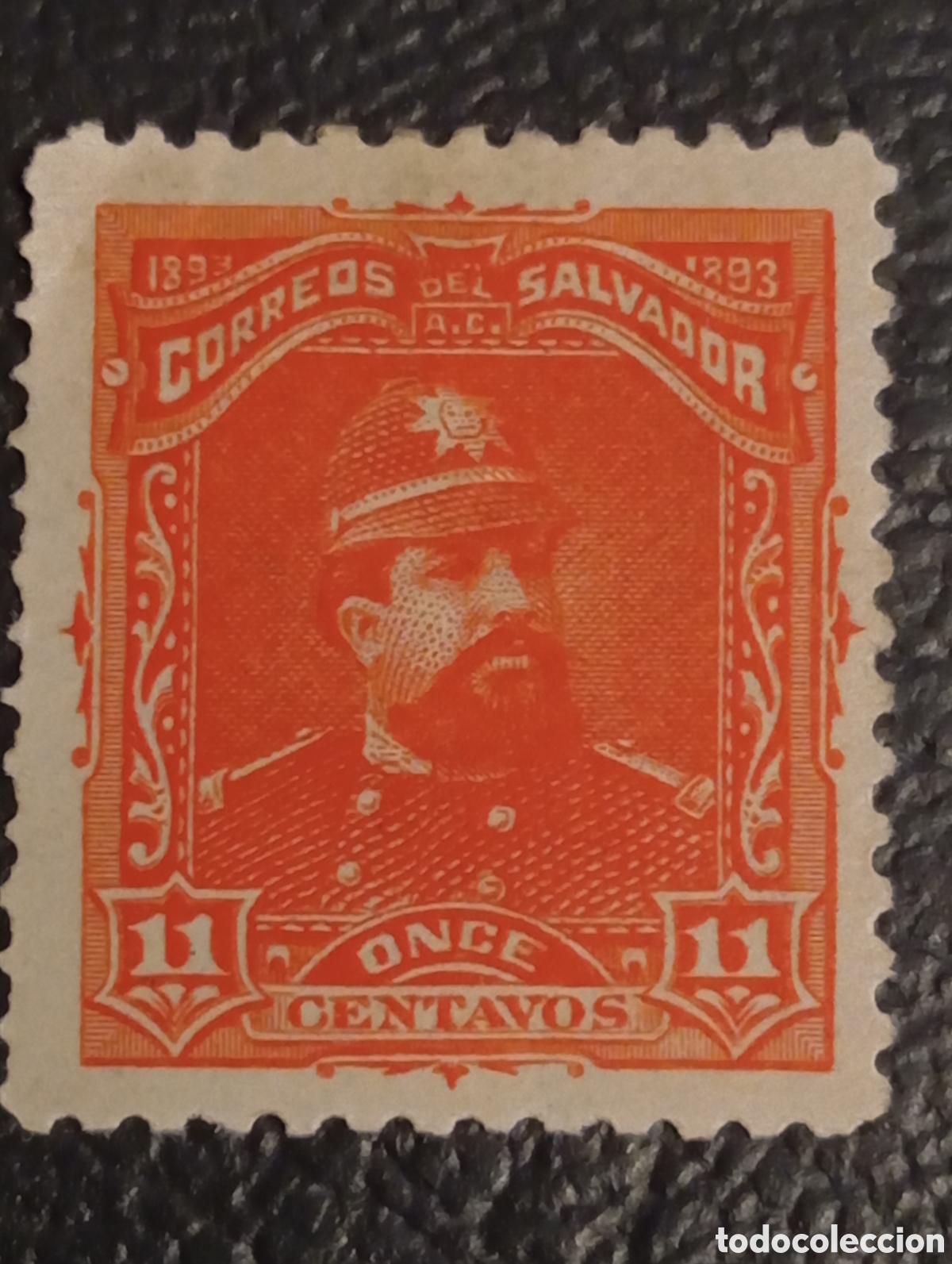 Sellos: 1893 El Salvador - 11c Naranja, Gral. Carlos Ezeta - Cat. Michel Nr. 71