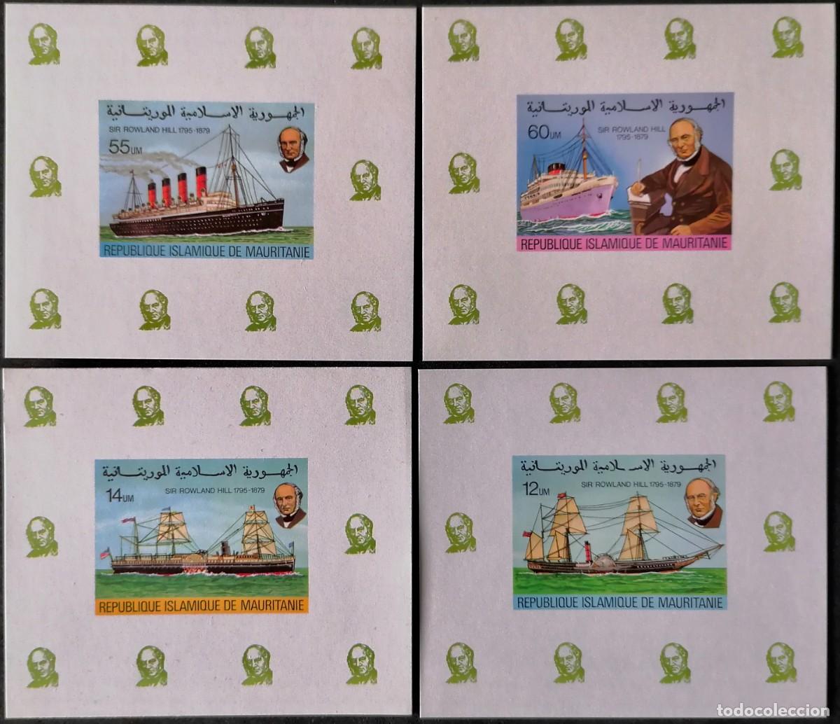 Sellos: MAURITANIA 1979 - 4 HB DE LUJO / SIR ROWLAND HILL .