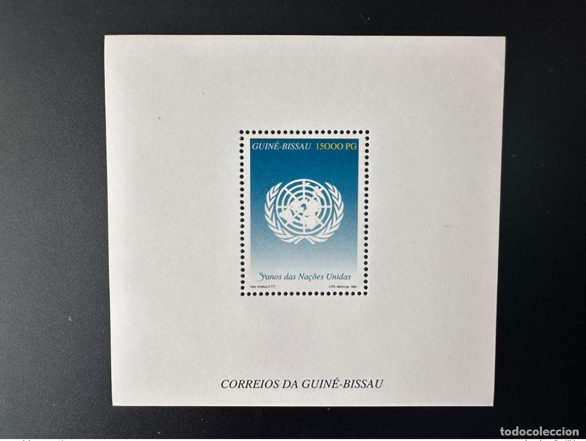 Sellos: Guinea-Bis&aacute;u 1995 Mi. Bl. 296 50 anos das Na&ccedil;oes Unidas ONU Naciones