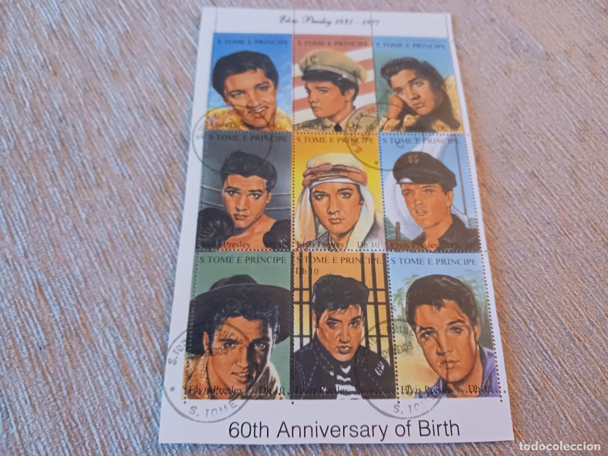 Sellos: hojita, santo tome e principe, elvis presley