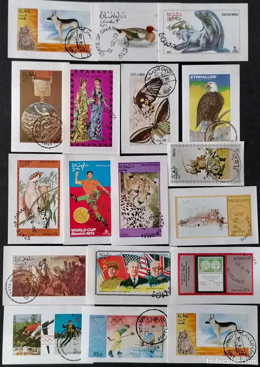 Sellos: LOTE 18 HOJITAS - FAUNA / DEPORTES / OTROS .