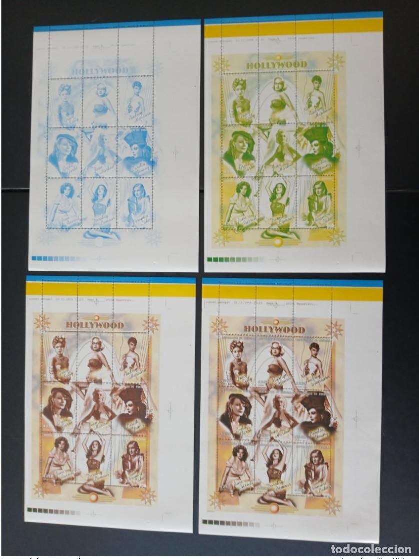 Sellos: Senegal 1999 Mi. 1824 - 1832 ensayos en color Monroe Cinema Actors Hollywood