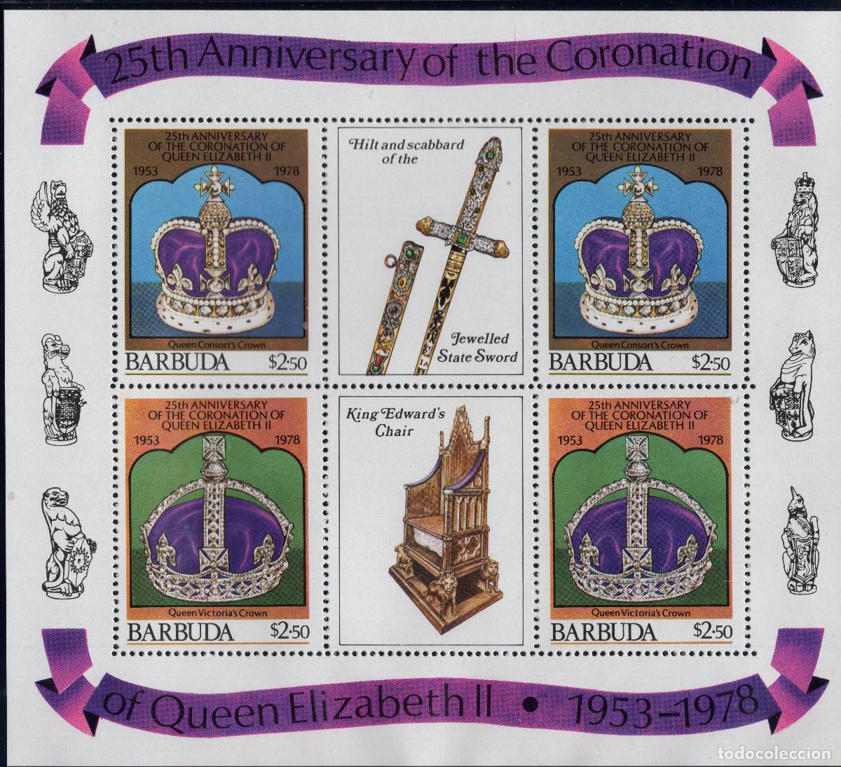 Sellos: BARBUDA 1978 SOUVENIR-SHEET MICHEL BX 398-399KB