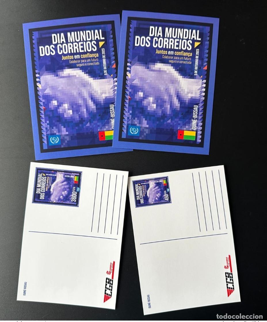 Sellos: Guinea Bissau 2023 Papeler&iacute;a | Todo el mundo D&iacute;a Mundial del Correo UPU