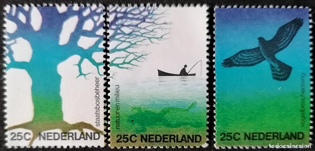 Sellos: PAISES BAJOS 1974 - PROTECCI&Oacute;N DE LA NATURALEZA .