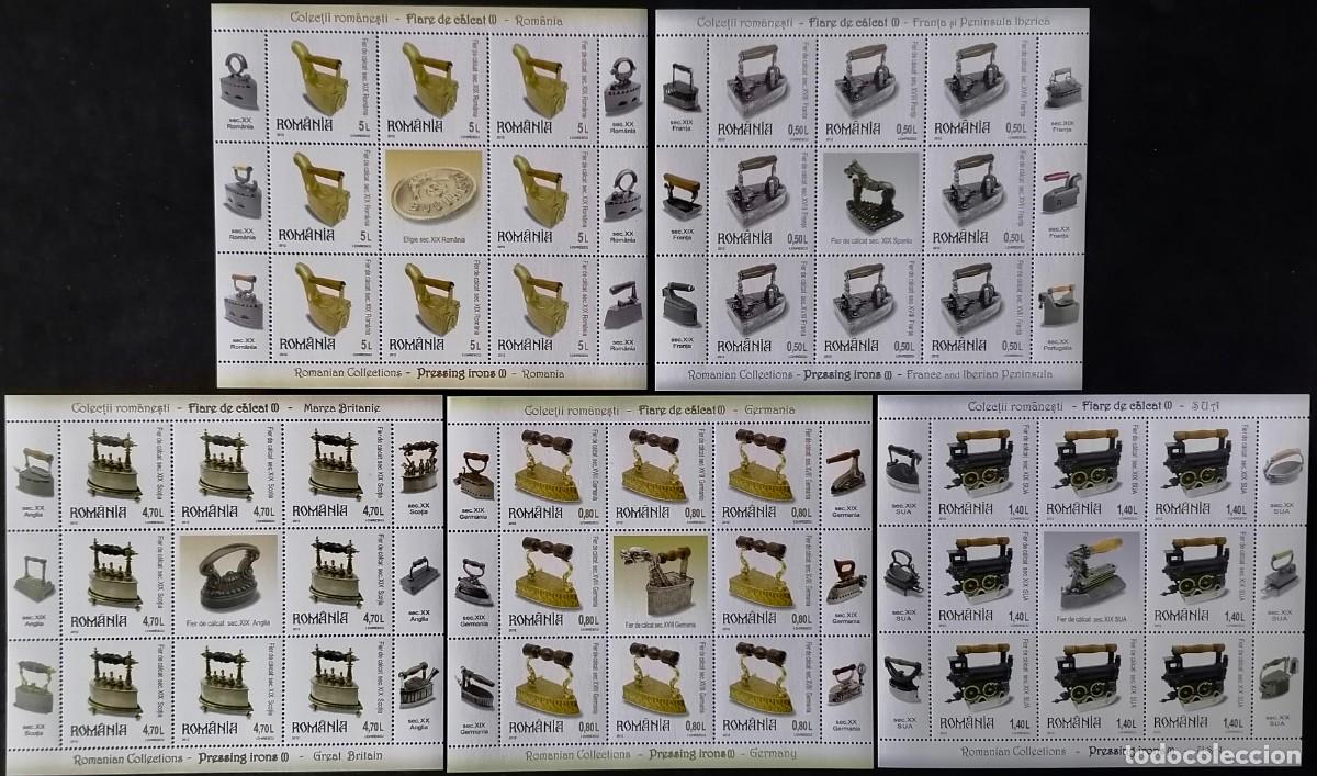 Sellos: RUMANIA 2012 - 5 HB PLANCHAS .