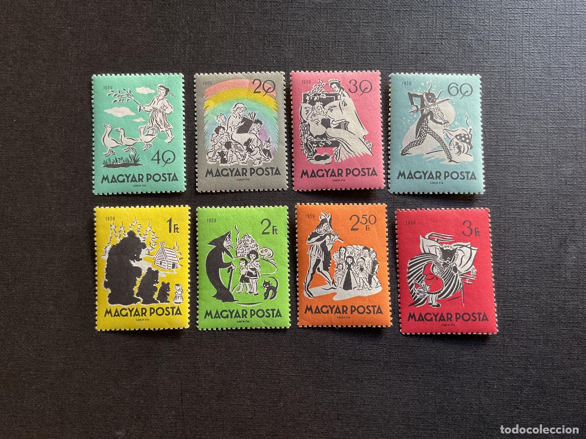 Sellos: CUENTOS. HUNGRIA N&ordm; YVERT 1327/4*** A&Ntilde;O 1959. FABULAS (I)
