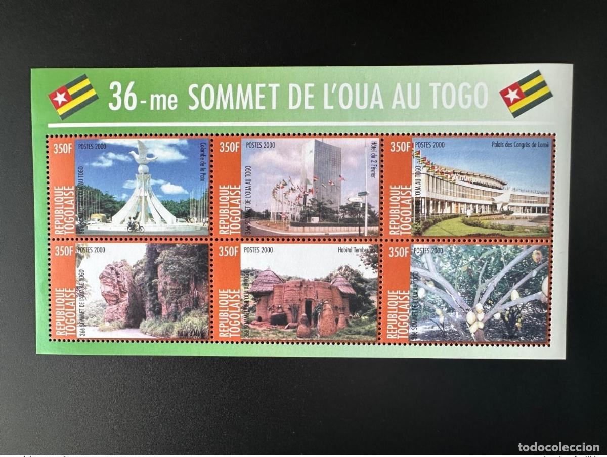 Sellos: Togo 2000 Mi. 2998 - 3003 36a Cumbre Paz en &Aacute;frica Peace Frieden OUA O.U.A.