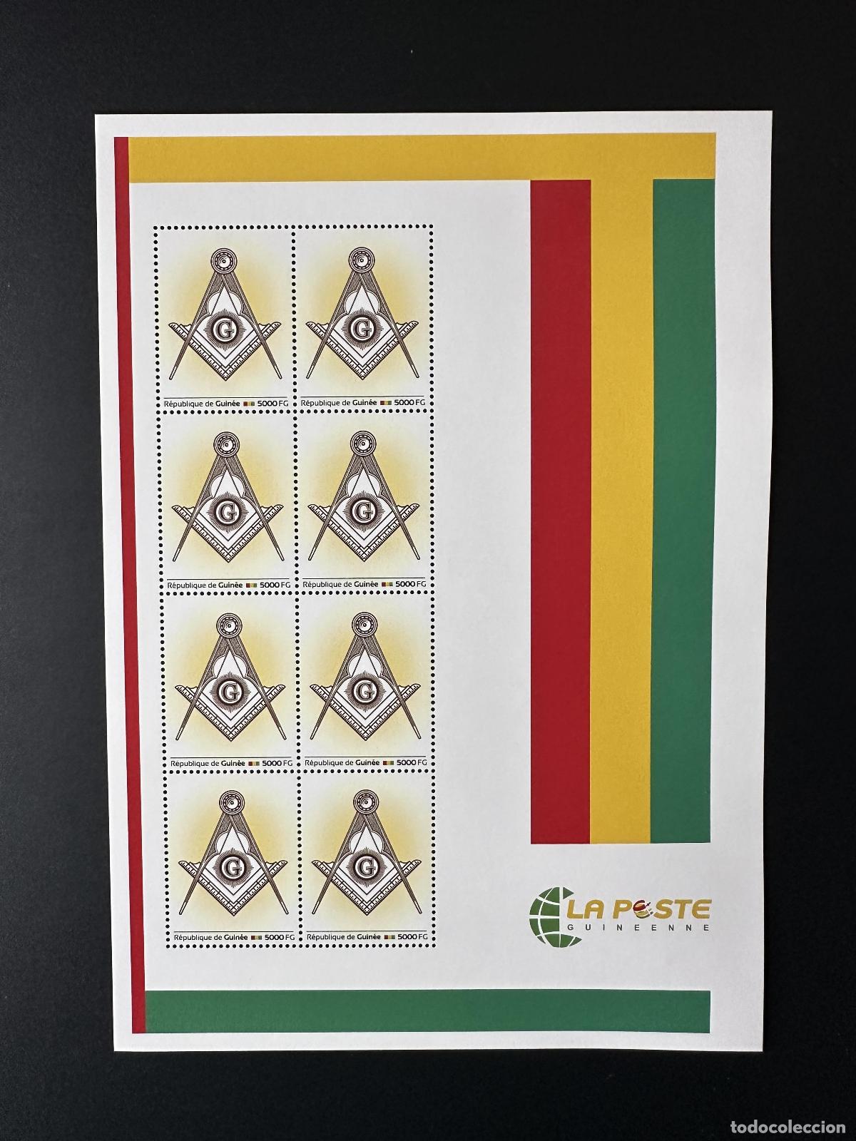 Sellos: Guinea 20-23 de mayo 18129 Masones personalizados Freimaurer masoner&iacute;a mas&oacute;nica