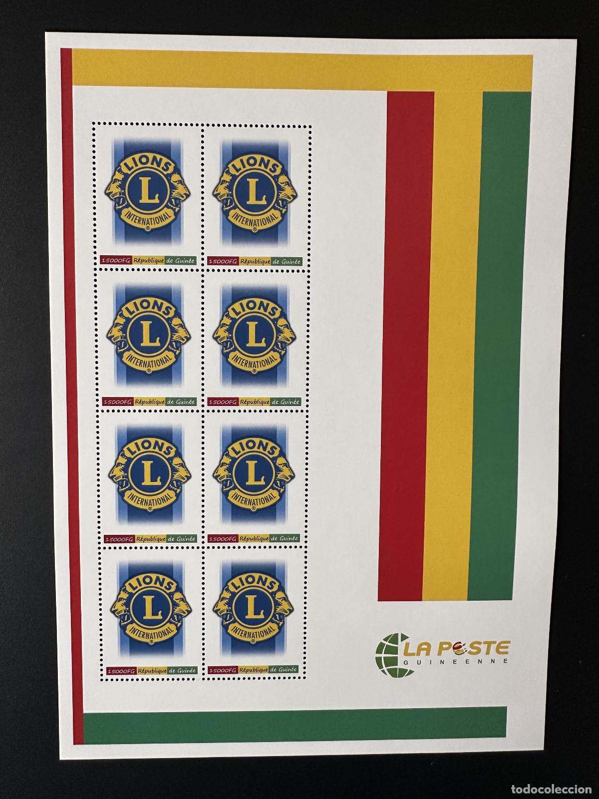 Sellos: Guinea 2023 Mi. 18131 Personalizado Lions Club International
