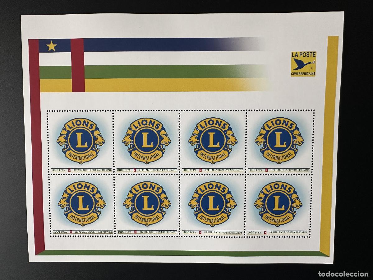 Sellos: &Aacute;frica Central 2023 Mi. 16030 Personalizado Lions Club International