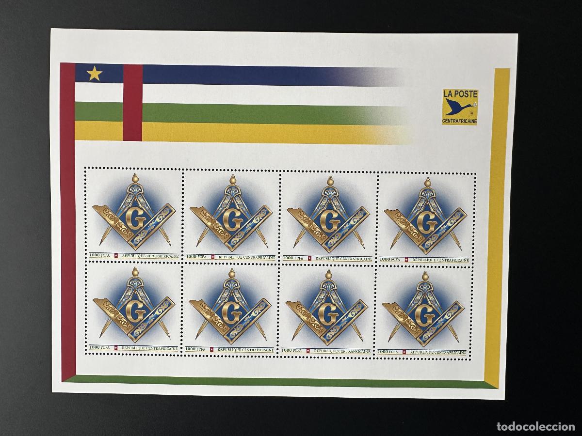Sellos: Centroafricana 2023 Mi. 16030 Masones mas&oacute;nicos personalizados