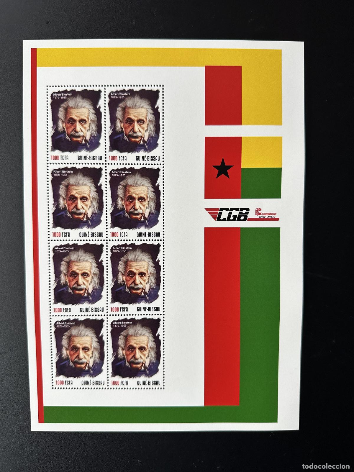 Sellos: Guinea Guinea-Bis&aacute;u 2023 Mi.? Albert Einstein personalizado