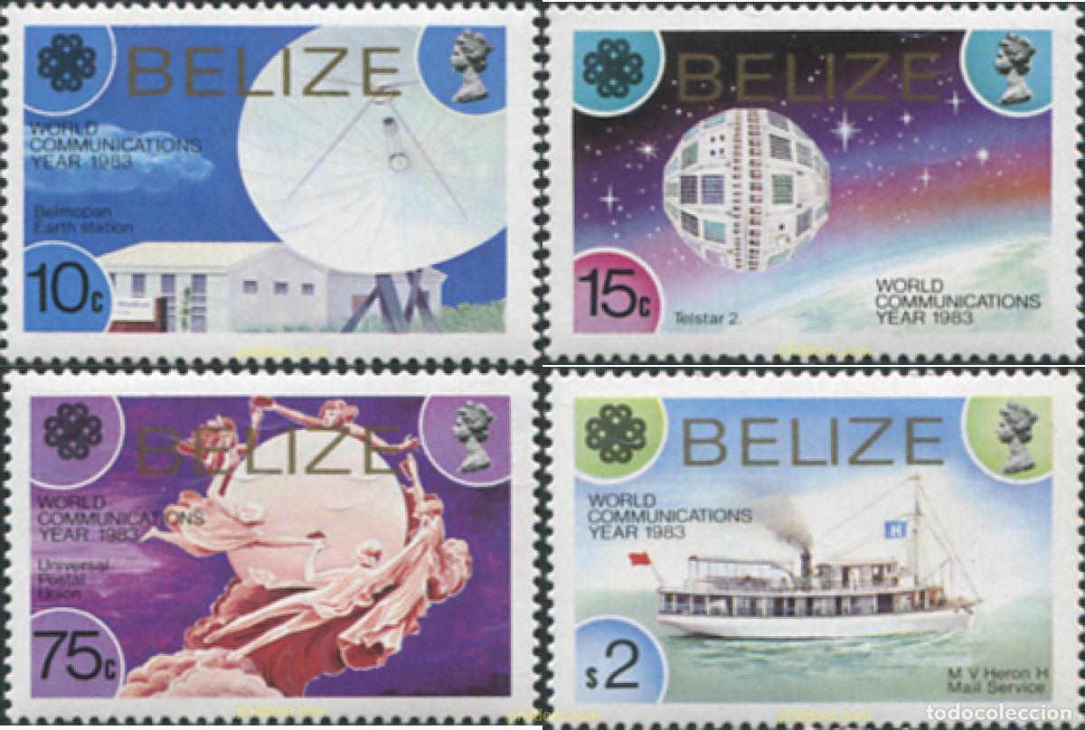 Sellos: 372574 MNH BELIZE 1983 A&Ntilde;O MUNDIAL DE LAS COMUNICACIONES