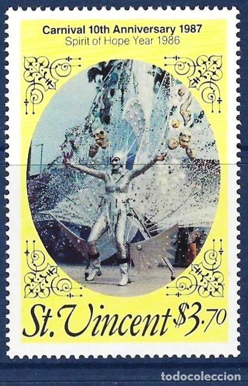 Sellos: San Vicente 1987 - Mi 1033 - YT 998 - Carnaval - MNH**