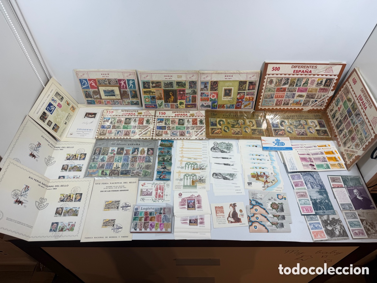 Briefmarken: LOTE FILATELIA ESPA&Ntilde;A Y URSS/RUSIA &ndash; EXFILNA &ndash; Carpetas &ldquo;Diferentes Espa&ntilde;a&rdquo; &ndash; A&ntilde;os 70/80/90
