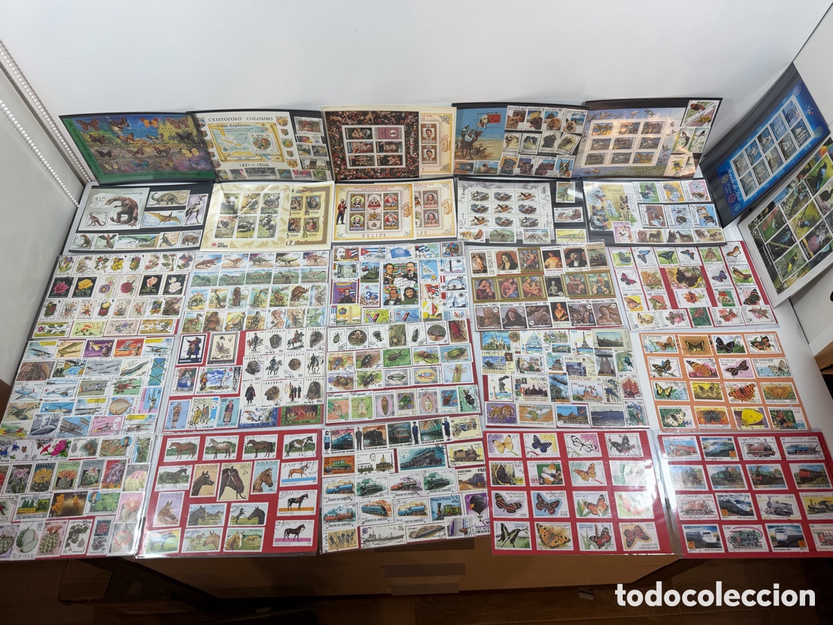 Briefmarken: Gran lote colecci&oacute;n de sellos internacionales tem&aacute;ticos