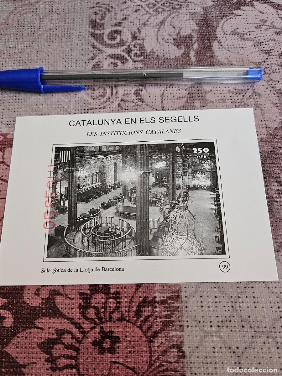 Sellos: Hojita Recuerdo Filat&eacute;lico (Tipo De Sello O l&aacute;mina De Colecci&oacute;n)Serie Catalunya En El Segells.