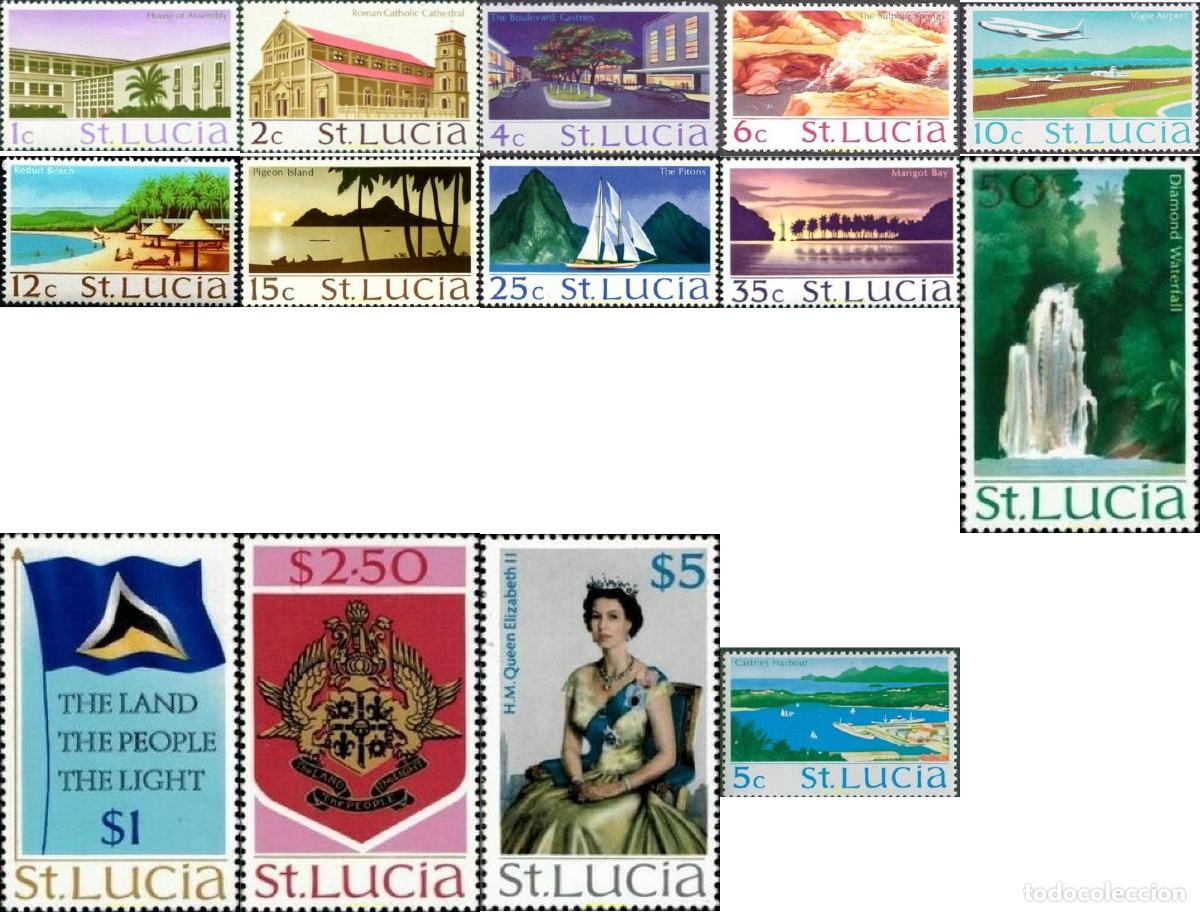 Sellos: 44976 MNH SANTA LUCIA 1970 MOTIVOS VARIOS