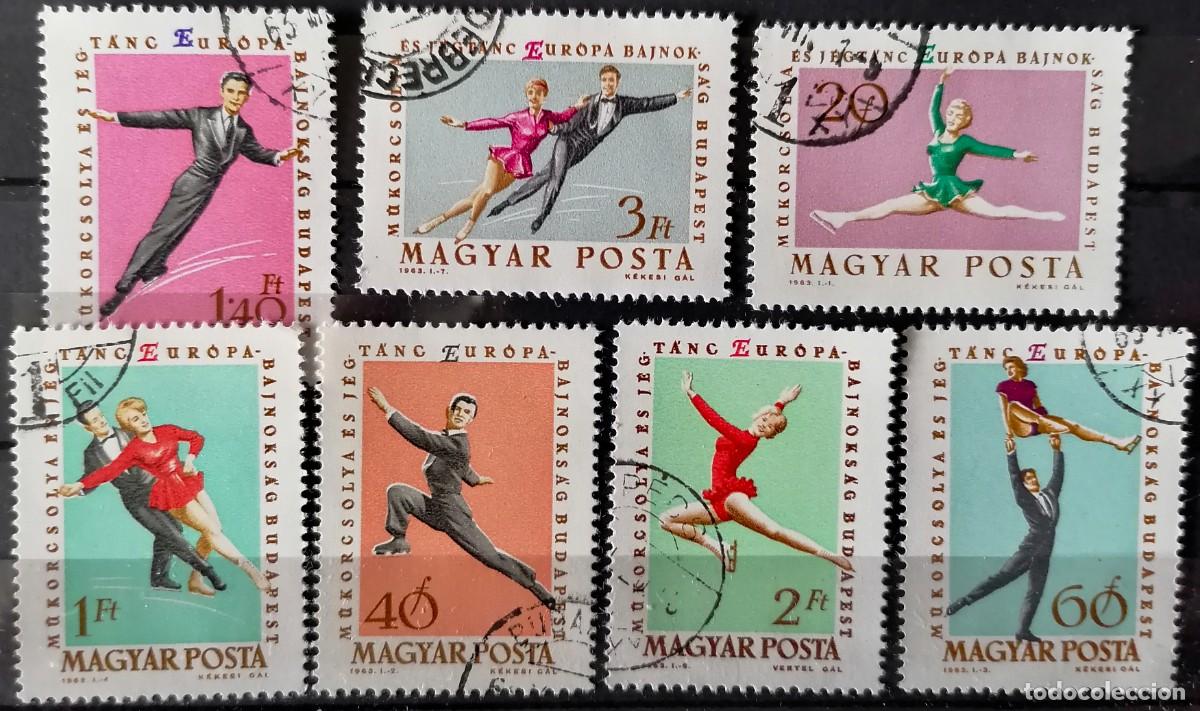 Sellos: HUNGRIA 1963 - PATINAJE . - Foto 1