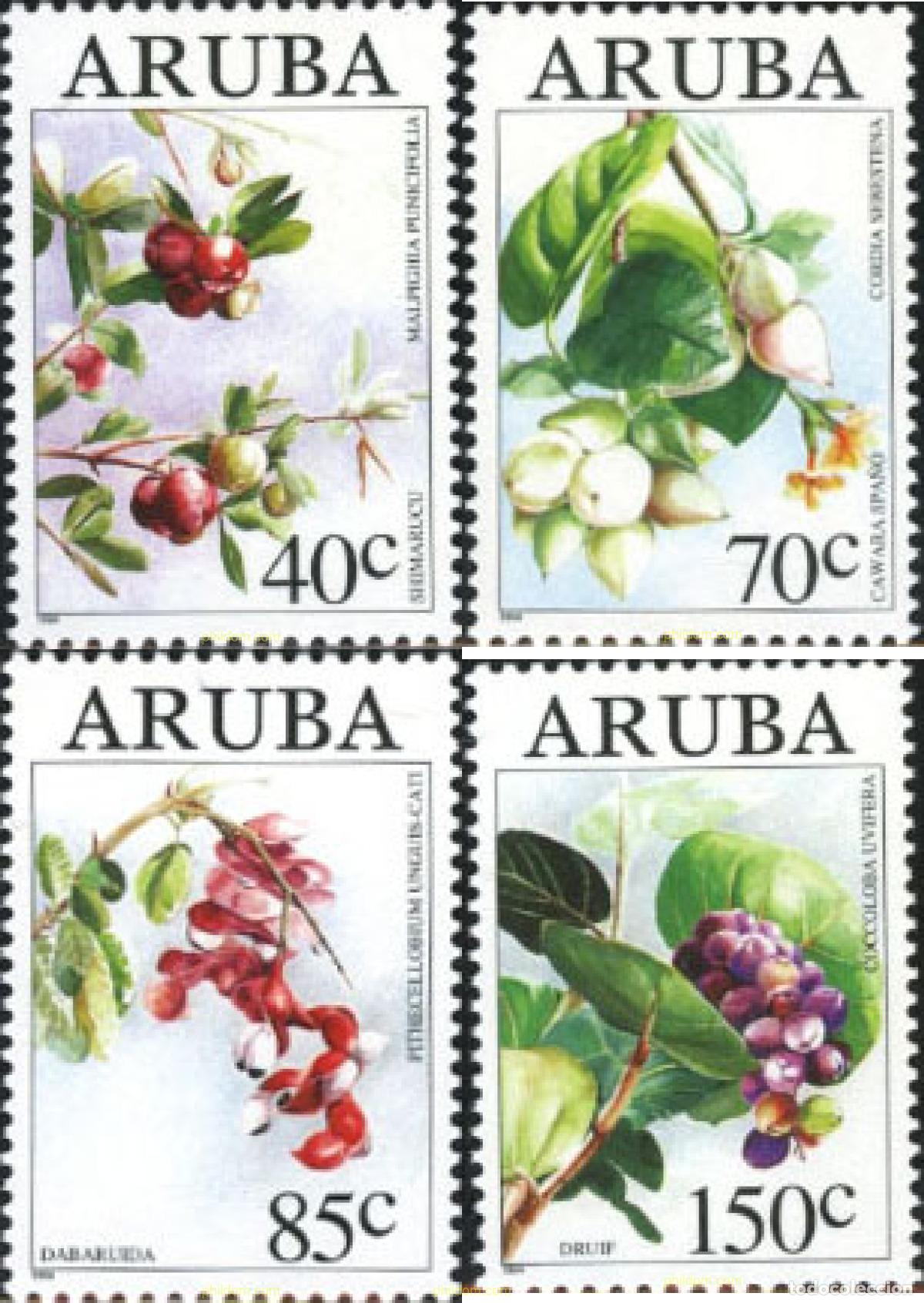 Sellos: 194950 MNH ARUBA 1994 FLORA. FLORES SALVAJES