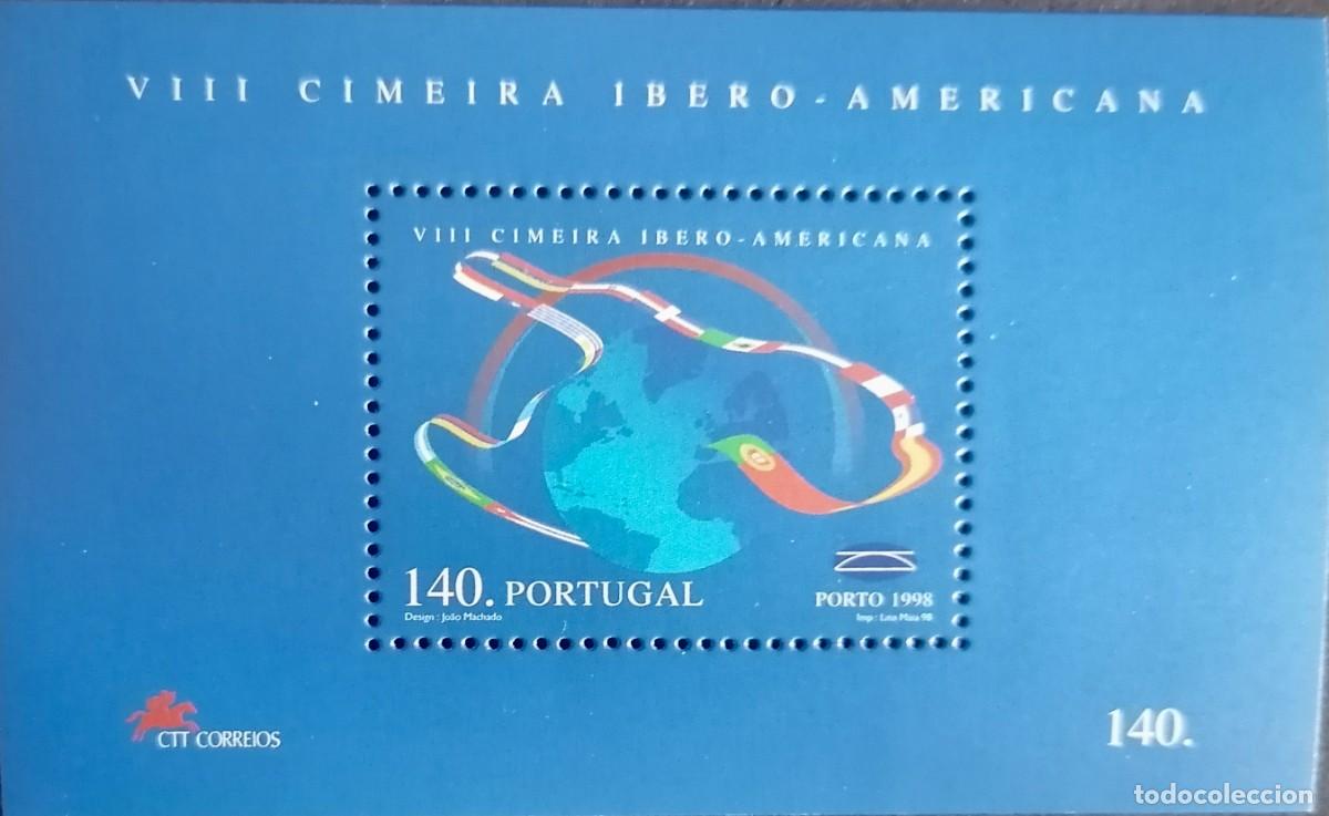 Sellos: PORTUGAL 1998 - HB CONFERENCIA IBEROAMERICANA / OPORTO .