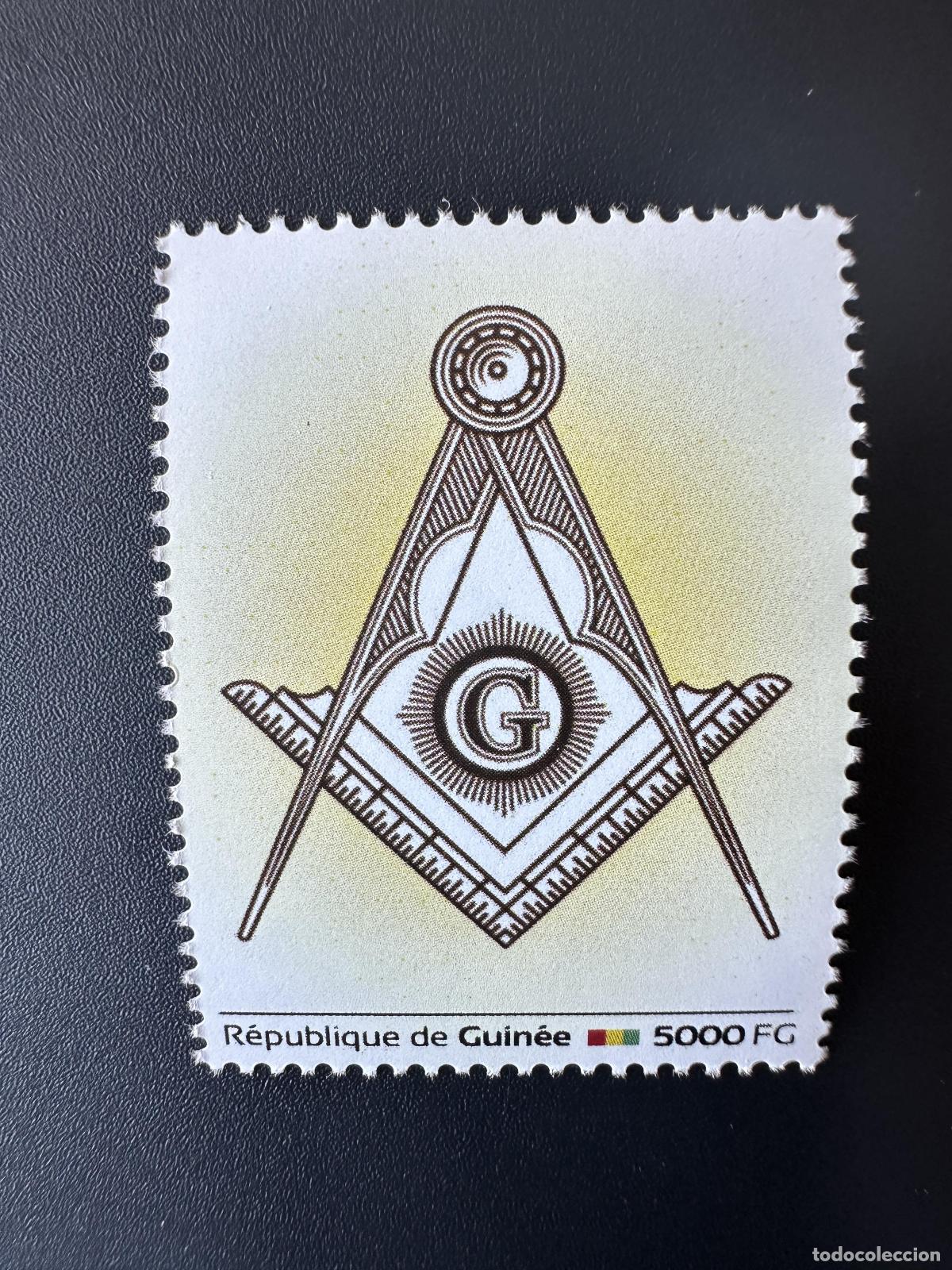 Sellos: Guinea 2023 Mi. 18129 Sello mas&oacute;nico personalizado de masones