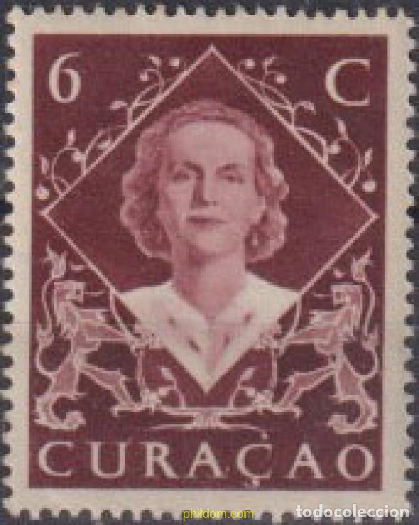 Sellos: 616957 MNH CURA&Ccedil;AO - ANTILLAS HOLANDESAS 1948 REINA JULIANA DE HOLANDA