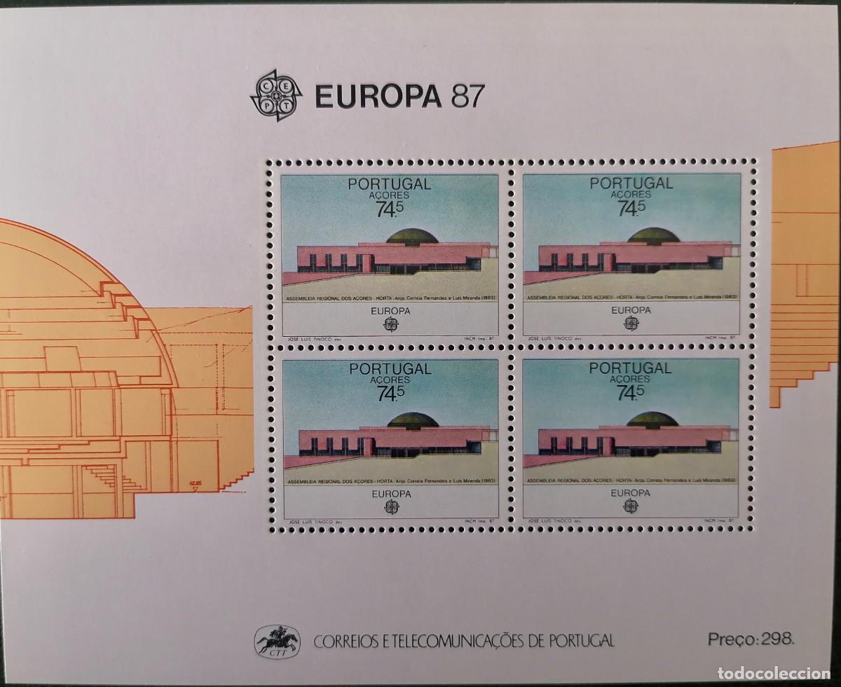 Sellos: AZORES 1987 - HB EDIFICIOS / CEPT .