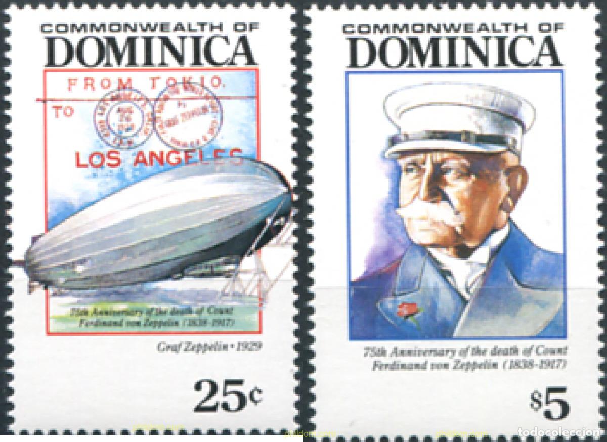 Sellos: 306834 MNH DOMINICA 1992 GRAF VON ZEPPELIN