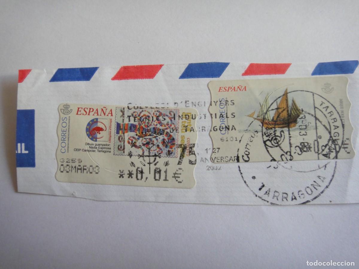 Sellos: Espa&ntilde;a- A.T.M. Pinta tu sello. junto barco Jabeque-matasello Tarragona- usado, . Rf 102/1506