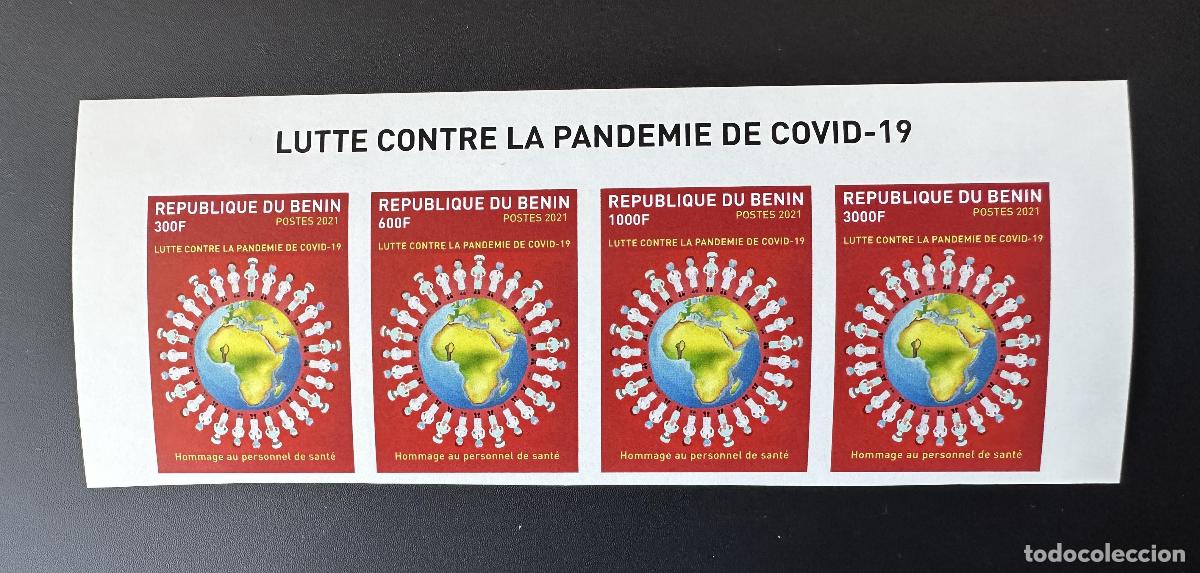 Sellos: Ben&iacute;n 2021 Mi. 1684 - 1688 ND Struggle Fight Pandemic COVID-19 Coronavirus band