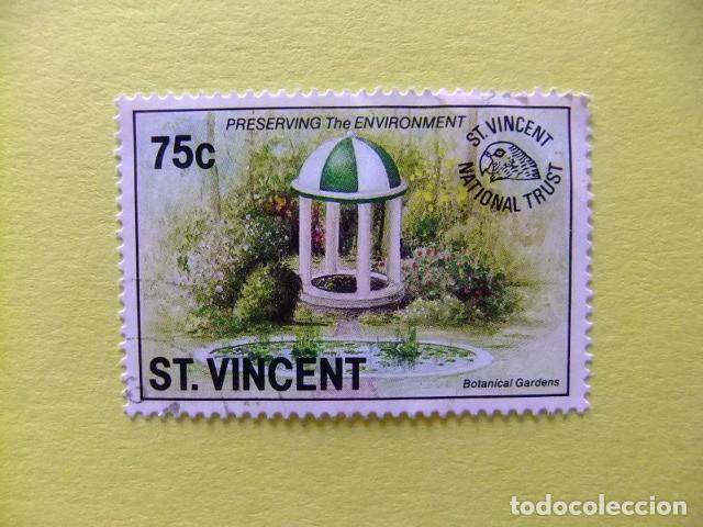 Sellos: 52 ST. VINCENT1992 / VISTAS del JARDIN BOTANICO / YVERT 1416 FU